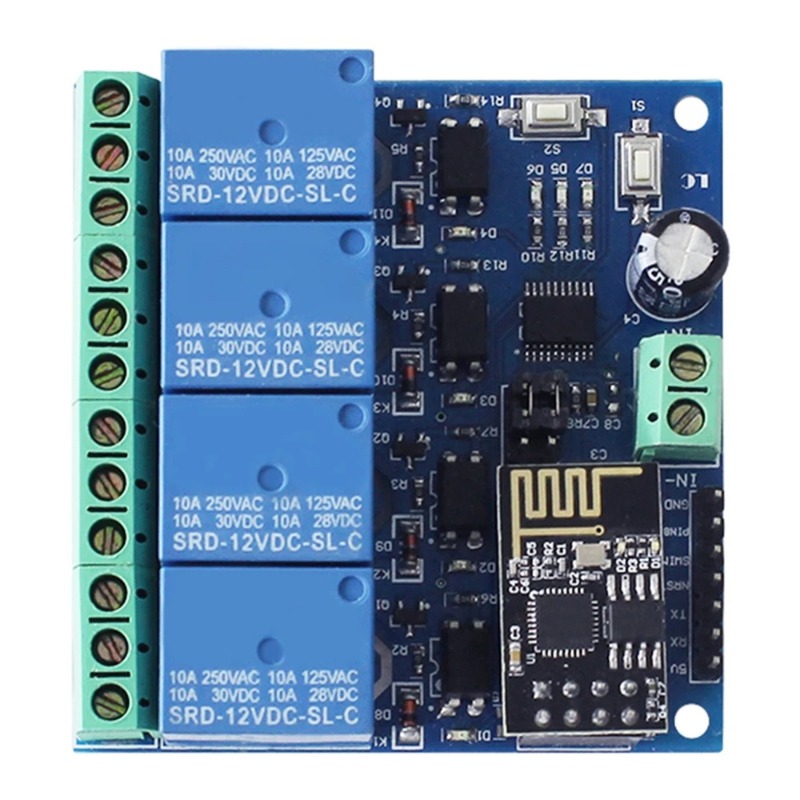 Esp8266 Relay Module - ESP8266 ESP-01 4-way WiFi relay module