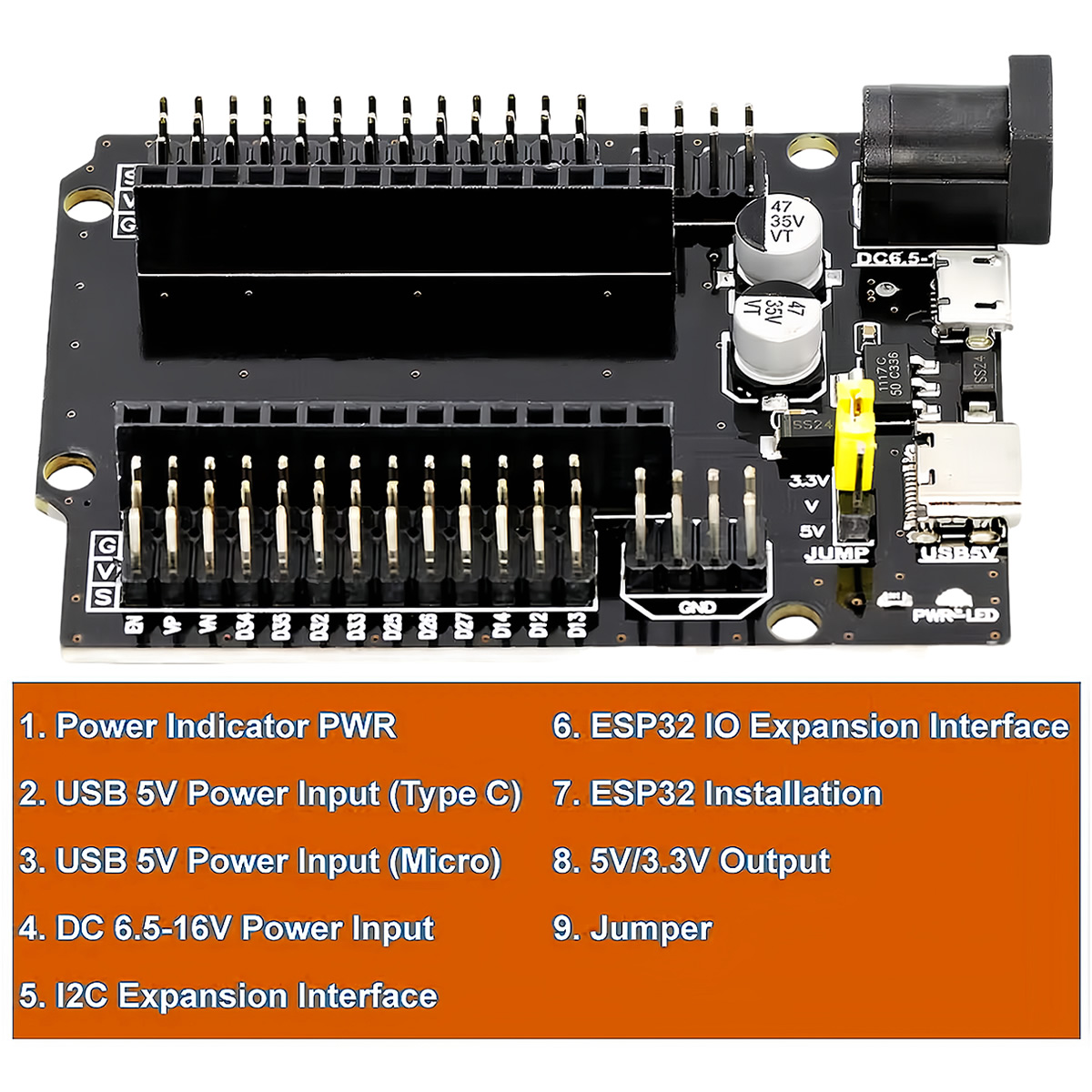 ESP32-WROOM-32 Expansion Devel - Esp32 Smart Home Kit ulasan dan harga