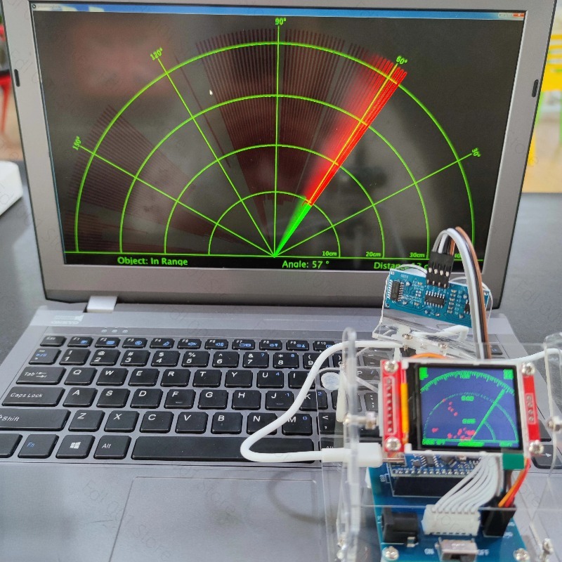 DIY Ultrasonic Radar Scanning  - Sensor Kit Arduino ulasan dan harga
