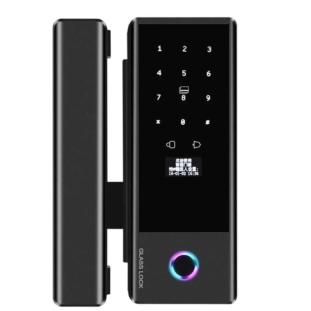Ttlock Ble Glass Door Lock Sma - Smart Door Lock Wifi ulasan dan harga