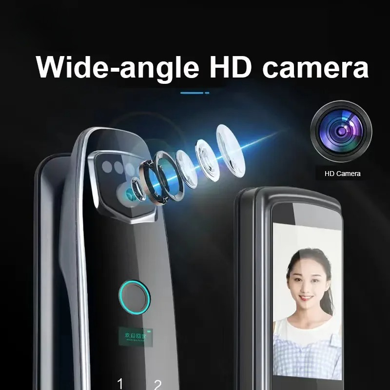3D Face Recognition Smart Pass - Smart Door Lock Wifi ulasan dan harga