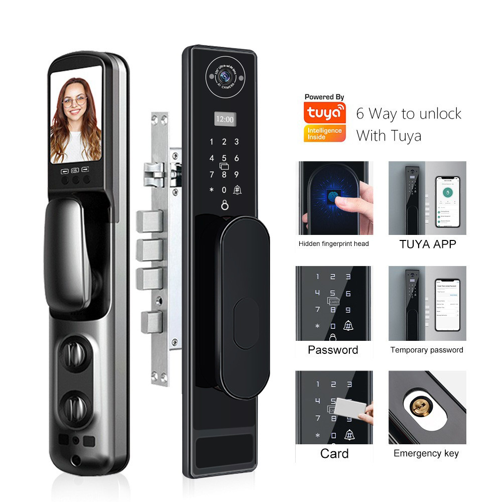 Automatic TUYA Wifi Cat Eye Ca - Smart Door Lock Wifi ulasan dan harga