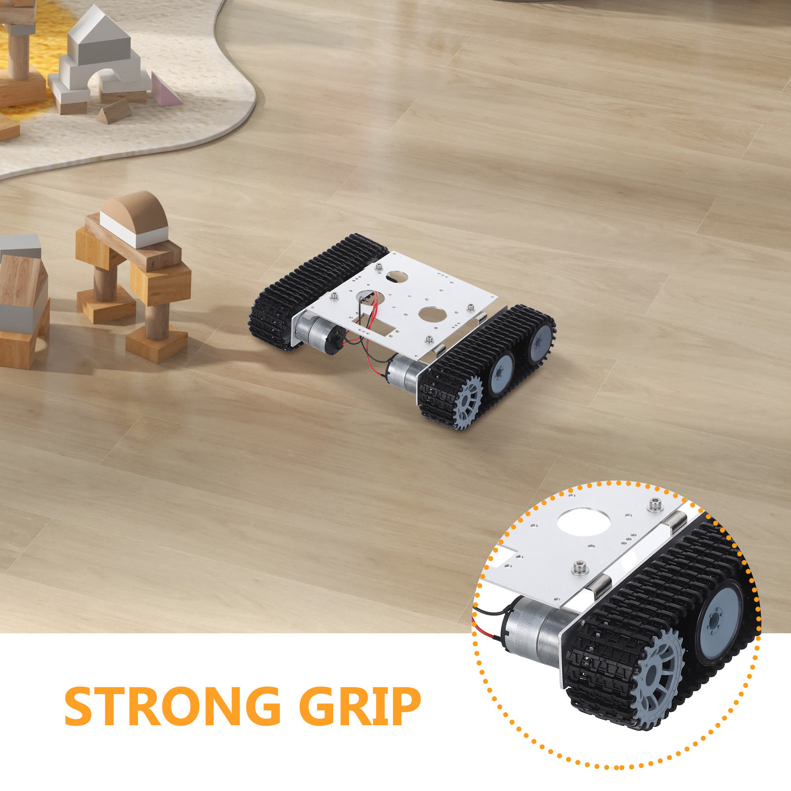 Metal Robot Tank Chassis Kit - - Stem Robotics Kit ulasan dan harga