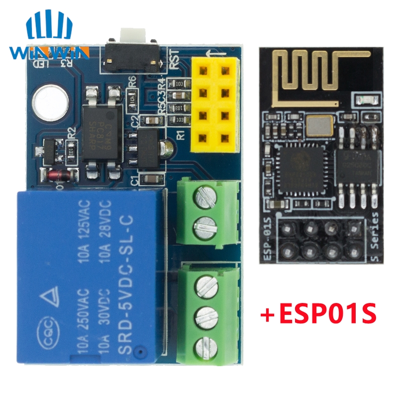 ESP8266 ESP-01 ESP-01S 5V WiFi - Esp8266 Relay Module ulasan dan harga