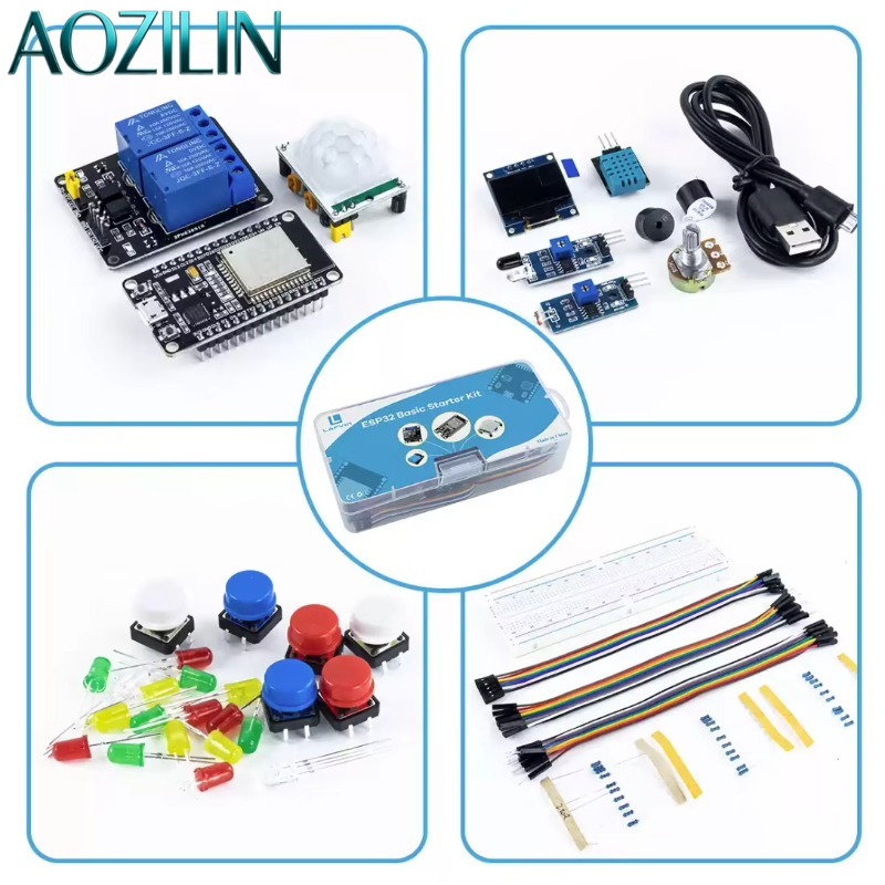 AOZILIN 10 Sets ESP32 Beginner - Iot Kit Beginner ulasan dan harga