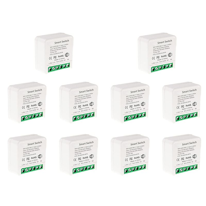 10X Mini Smart Wifi Relay Swit - Smart Light Switch Wifi ulasan dan harga