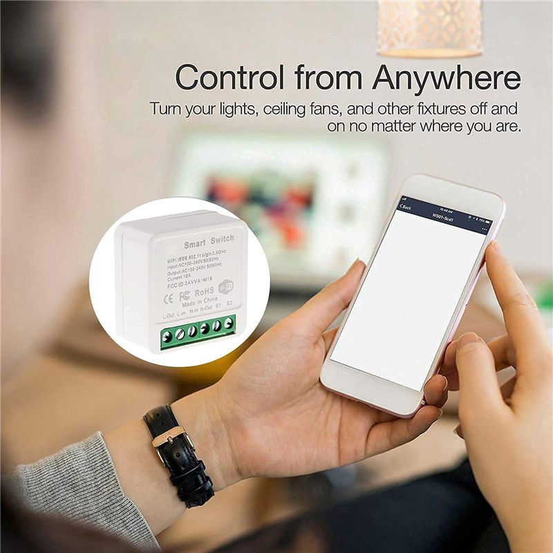 10X Mini Smart Wifi Relay Swit - Smart Light Switch Wifi ulasan dan harga